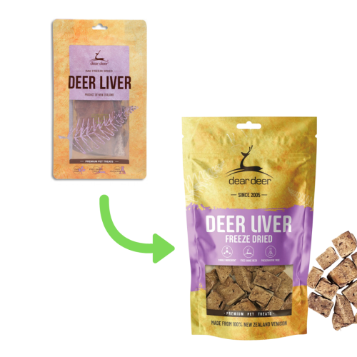 (新包裝) Dear Deer 保健小食 (Deer Liver) 鹿肝 50g (預防貧血, 補血, 明目, 合母貓 Mother, 虛弱貓) (EXP: 12月/2027) (新包裝) Dear Deer 保健小食 (Deer Liver) 鹿肝 50g (預防貧血, 補血, 明目, 合母貓 Mother, 虛弱貓) (EXP: 12月/2027)